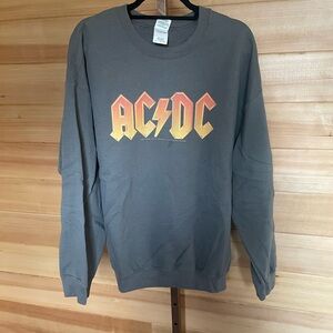 AC/DC Men's Crewneck Sweatshirt Gray XL